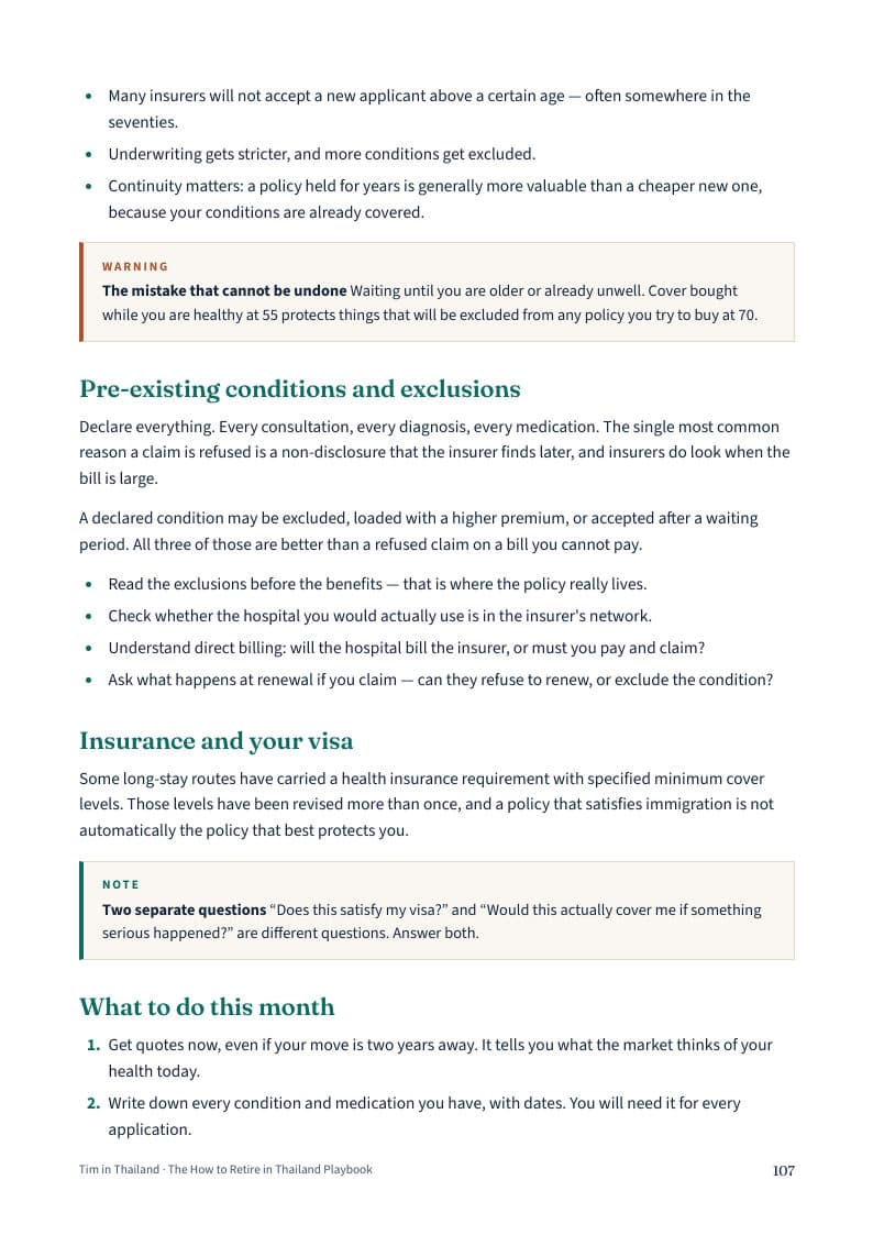 Playbook page: Health insurance after 60