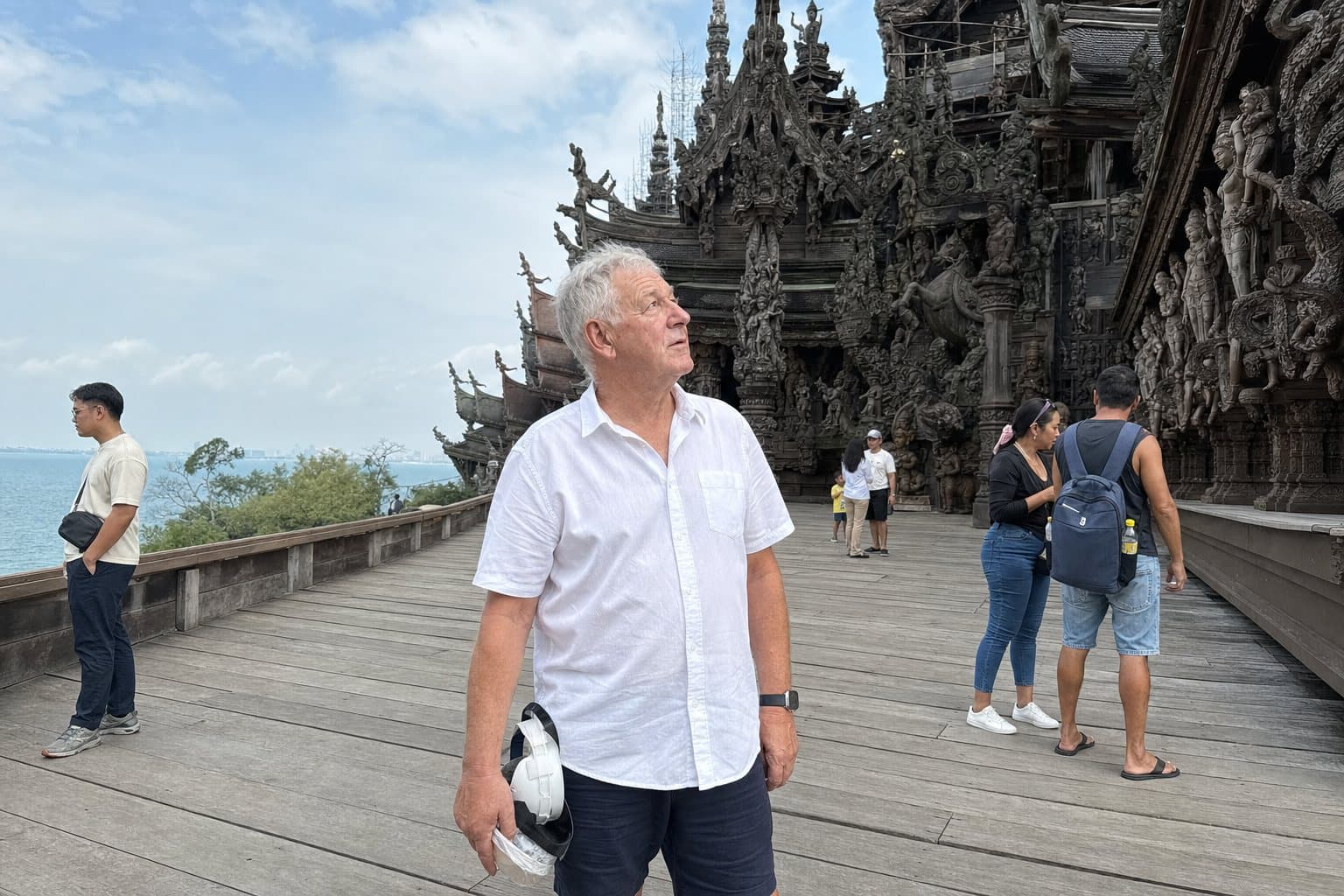Tim at the Sanctuary of Truth, Pattaya